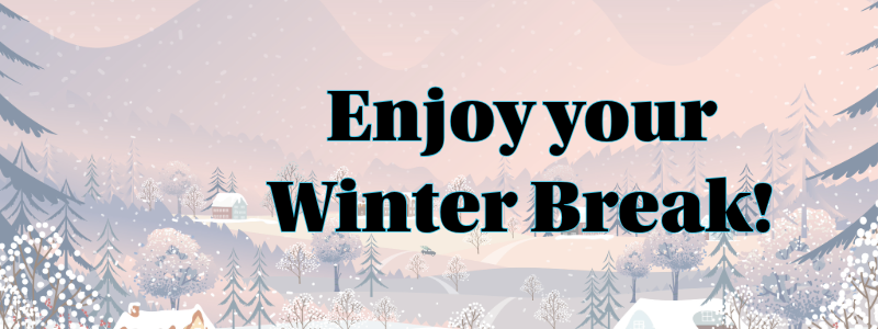 Glasses with a sunset background and palm tree silhouette with the workds underneath " We are on a Break # SummerBreak"